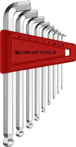 Pb Swiss Tools PB Inbusschlüsselsatz kurz + Kugelkopf