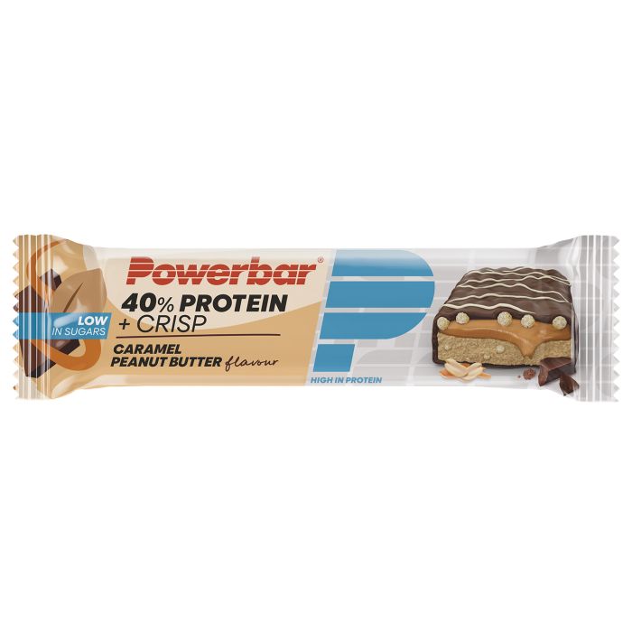 Powerbar 40 % Protein+ Chips (12 x 40 g) – Karamell-Erdnussbutter
