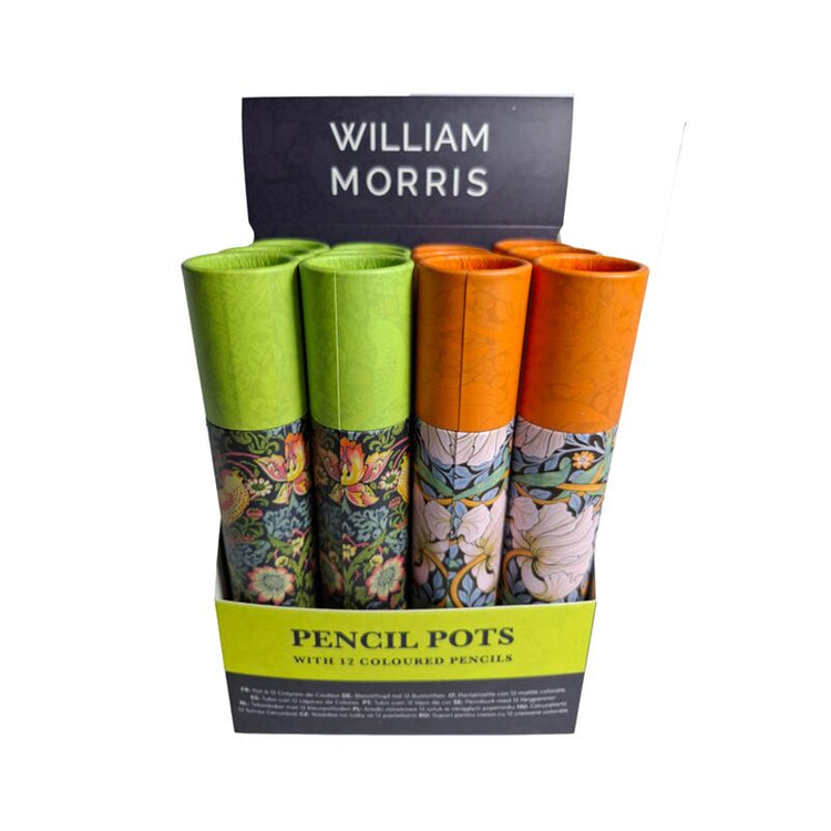 Union William Morris Zeichenetui mit 12 Buntstiften