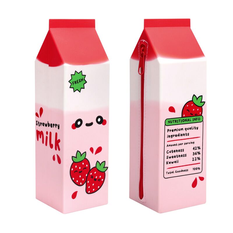 Foodiemals Erdbeermilchkarton-Stehmäppchen