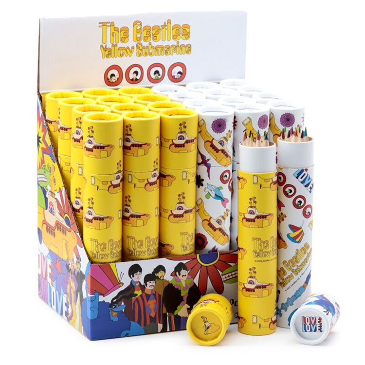 The Beatles Yellow U -Boot - Großer Zeichnungskocher 12 farbige Stifte