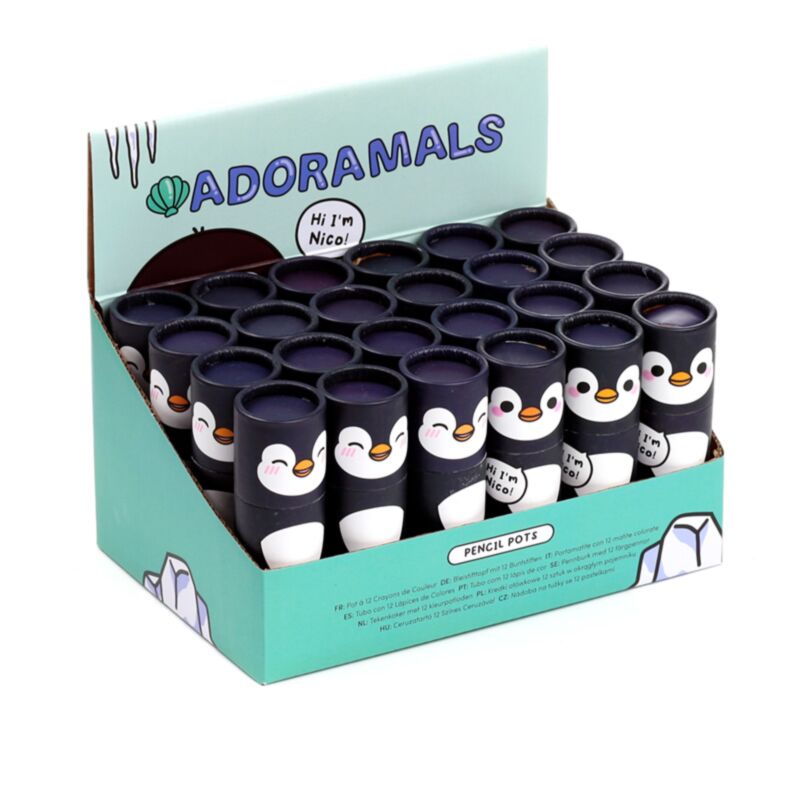 Adoramals Pinguin Drawing Cooker 12 farbige Stifte