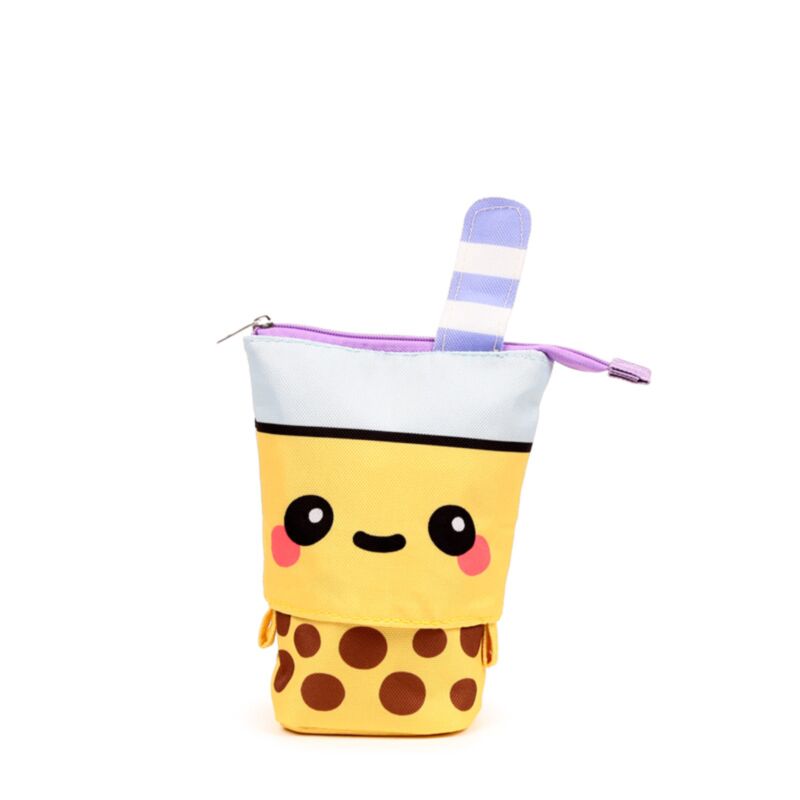 Foodiemals Boba de Bubble Tea Pop -up Canvas Bleistiftbecher