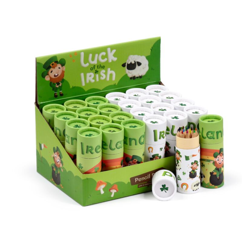 Irish Glück Irland Zeichnung Fall 12 farbige Stifte