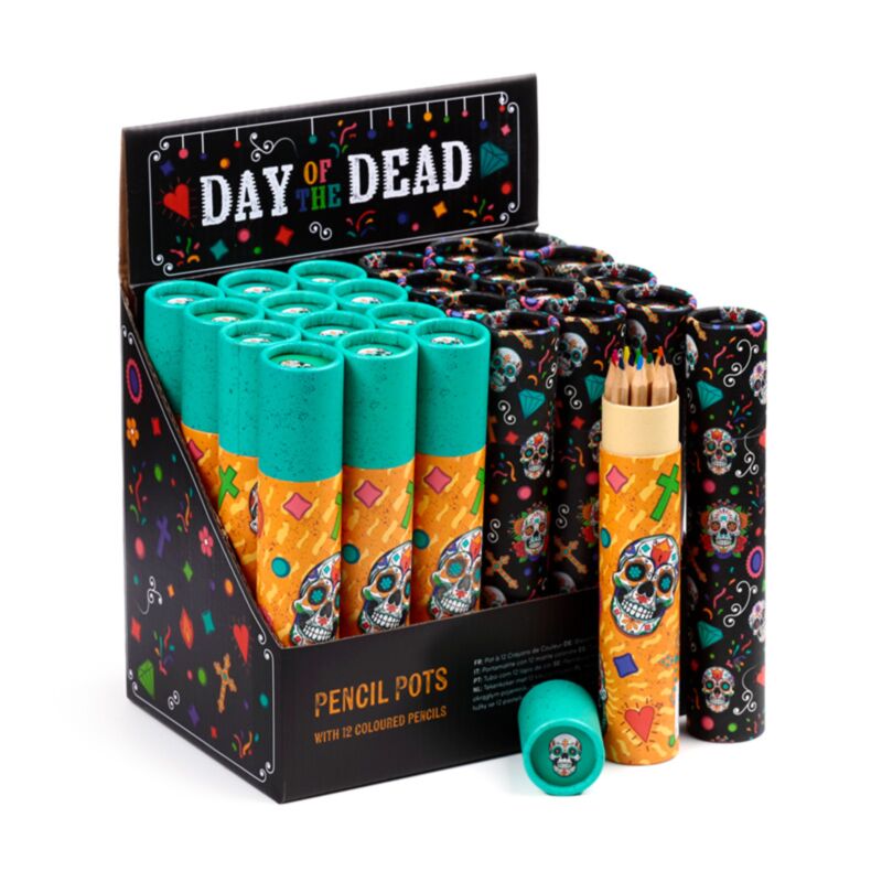 Slide de Los Muertos großer Bleistiftcocker 12 Farben