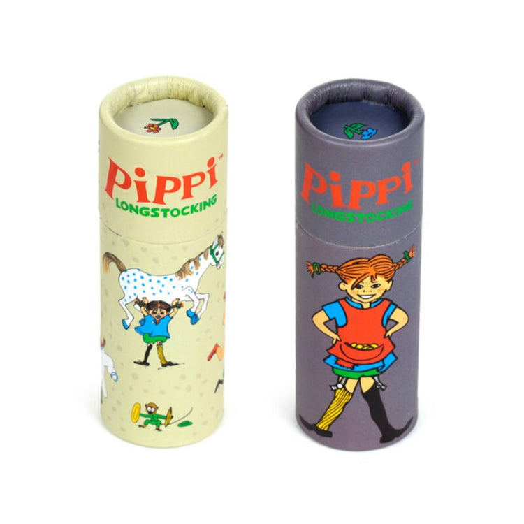 Pippi Longstocking Zeichenrohr 12 farbige Stifte