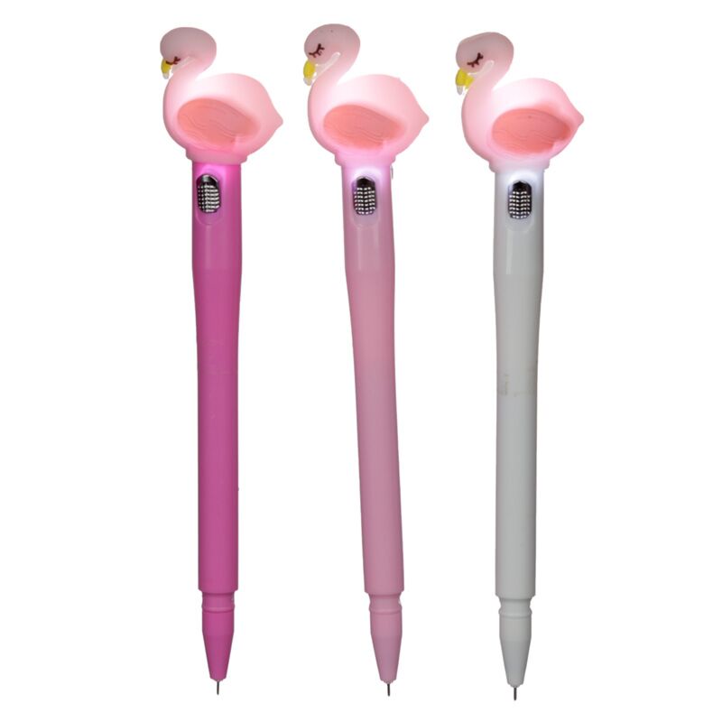 Flamingo führte feinen Schriftsteller Pen - schwarz