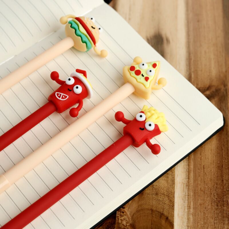 Fast Food feiner Schriftsteller Stift - schwarz