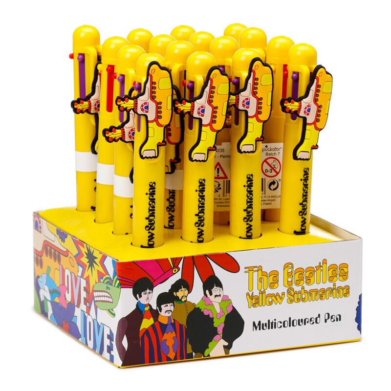 The Beatles Yellow Submarine Multi -Gelened Stift (6 Farben)