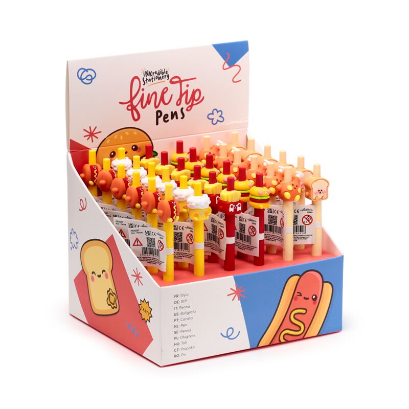 Foodiemals Fast Food Fine Writer Pen - Schwarz