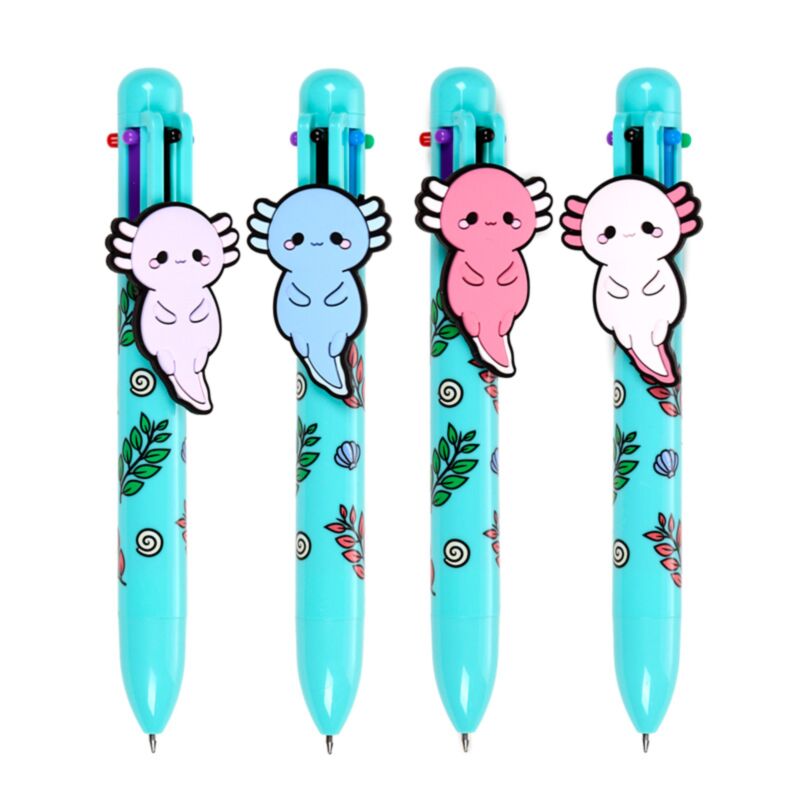Adoramals Maddie de Axolotl mehrfarbiger Stift (6 Farben)