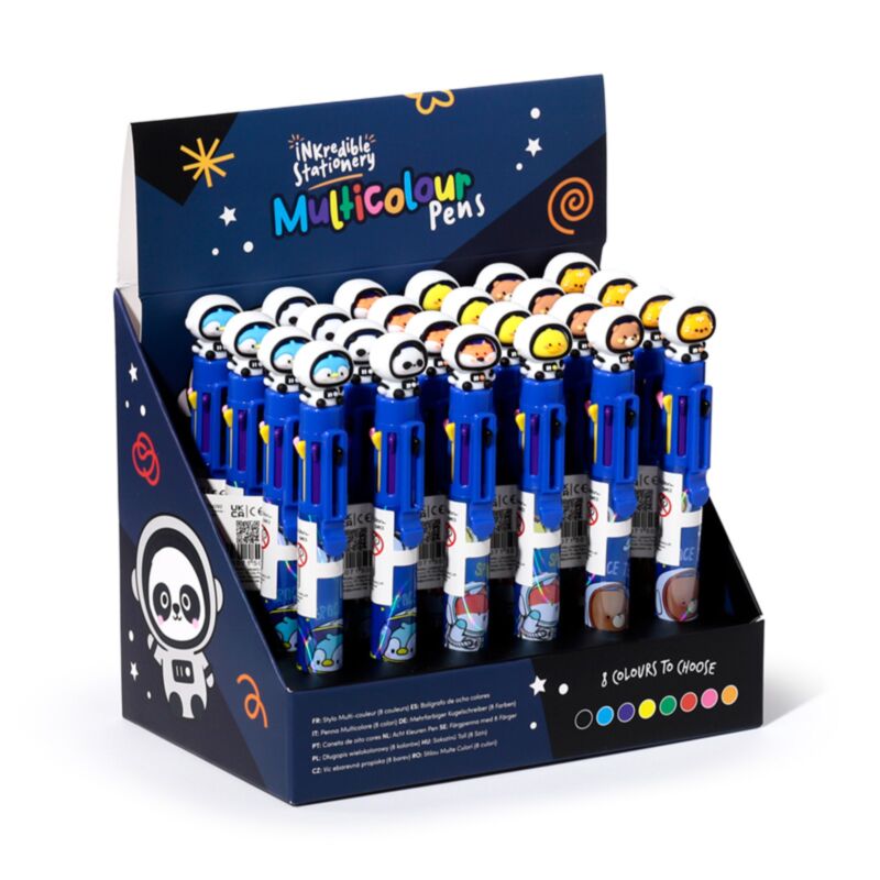Space Team Multi -Colored Stift (8 Farben)