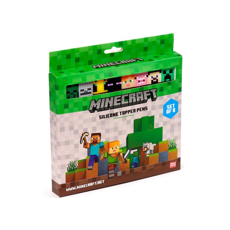 8-teiliger Minecraft Fine Writer Pen Silicon Top