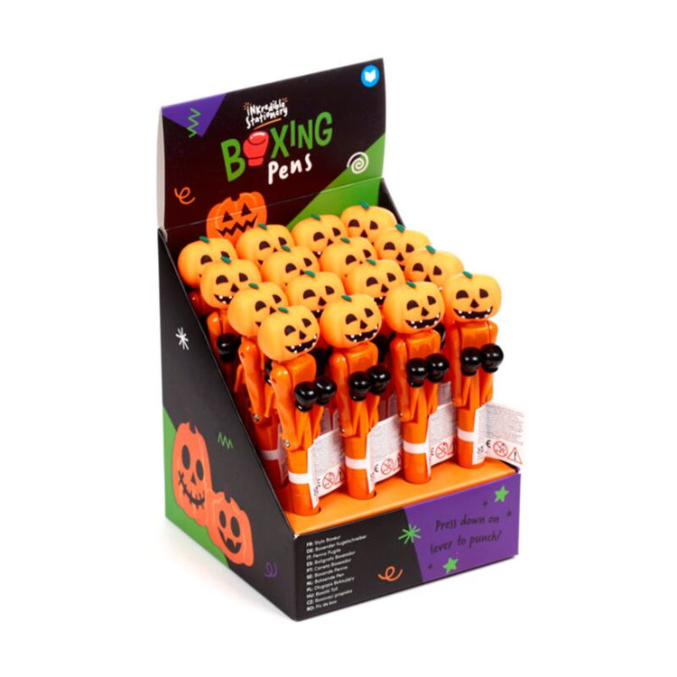 Spook Pumpkin Boxing PVC Pen - Schwarz