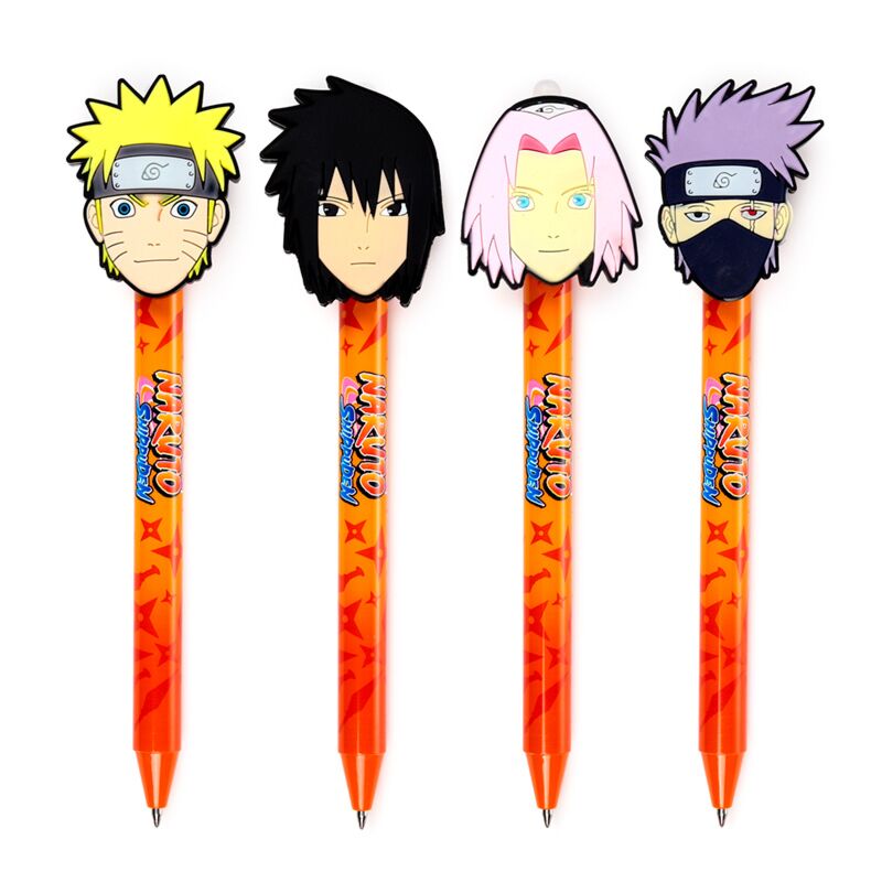 Unglaublicher löschbarer Stift mit PVC-Naruto-Aufsatz