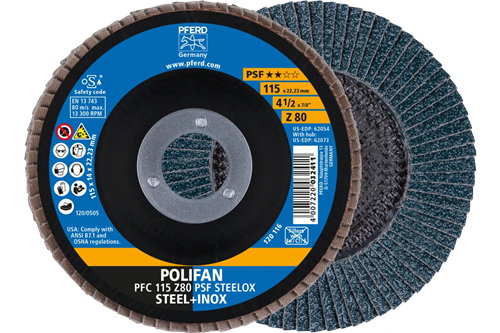 Pferd Fächerscheibe 115mm z40psf Steelox | 10 Stk