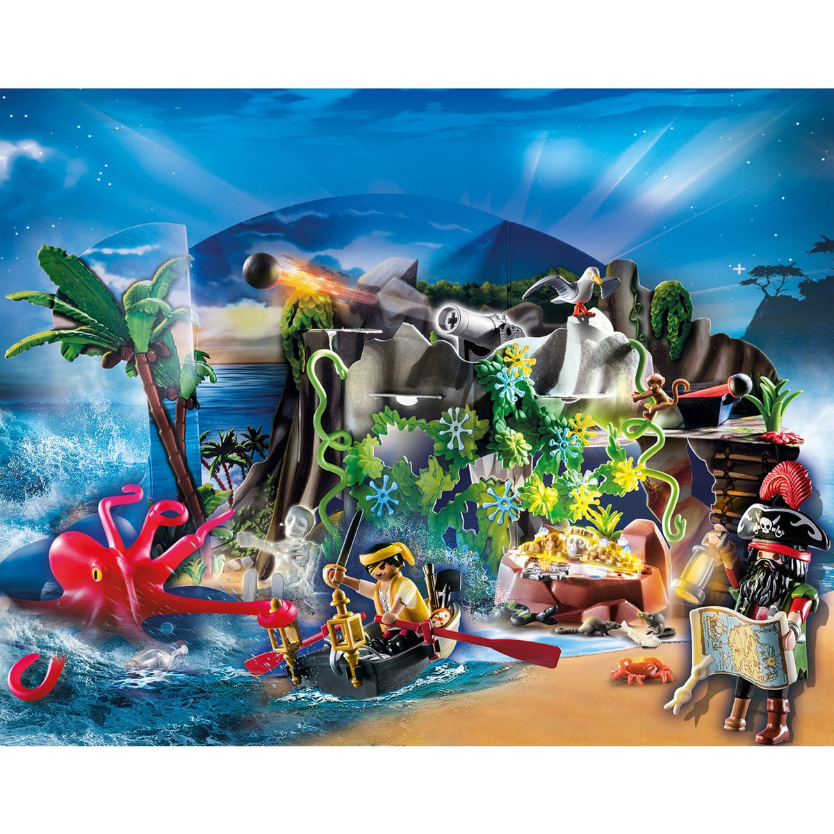 Playmobil-Adventskalender-Schatzsuche im Piraten-Inha