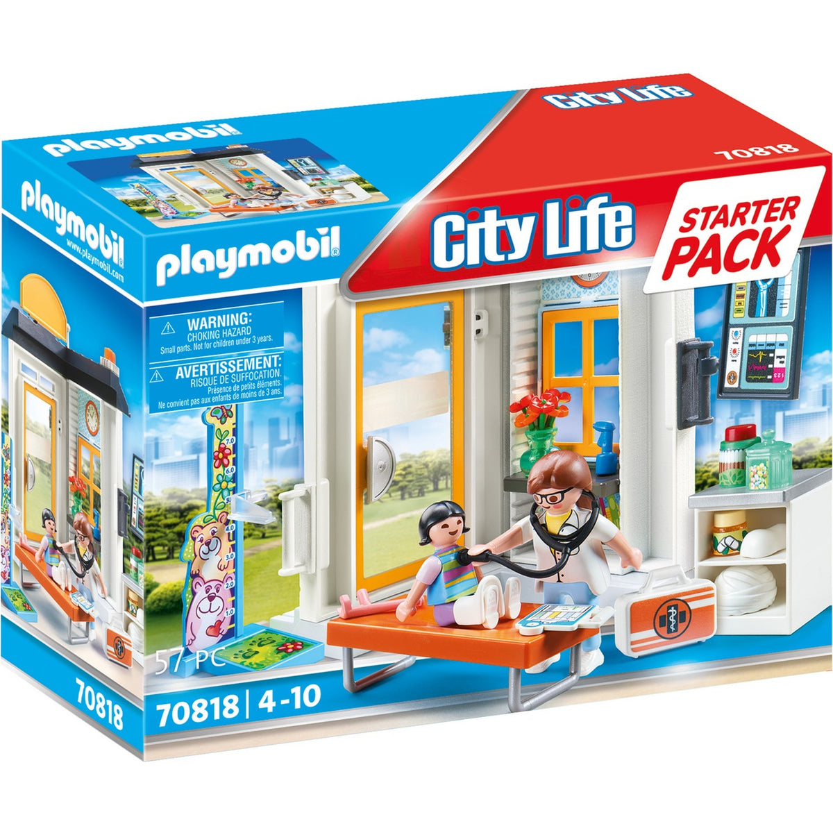 Playmobil City Life Starter Set Kinderarzt 70818