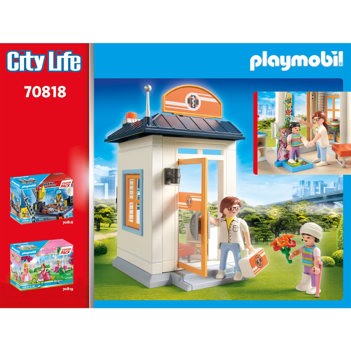 Playmobil City Life Starter Set Kinderarzt 70818