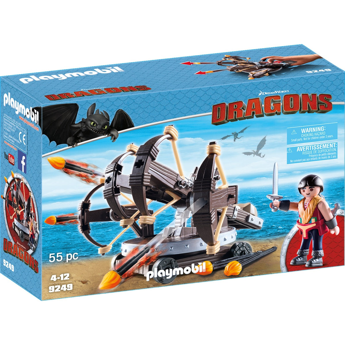 Playmobil -Drachen Eret mit vier Fach Ballisten