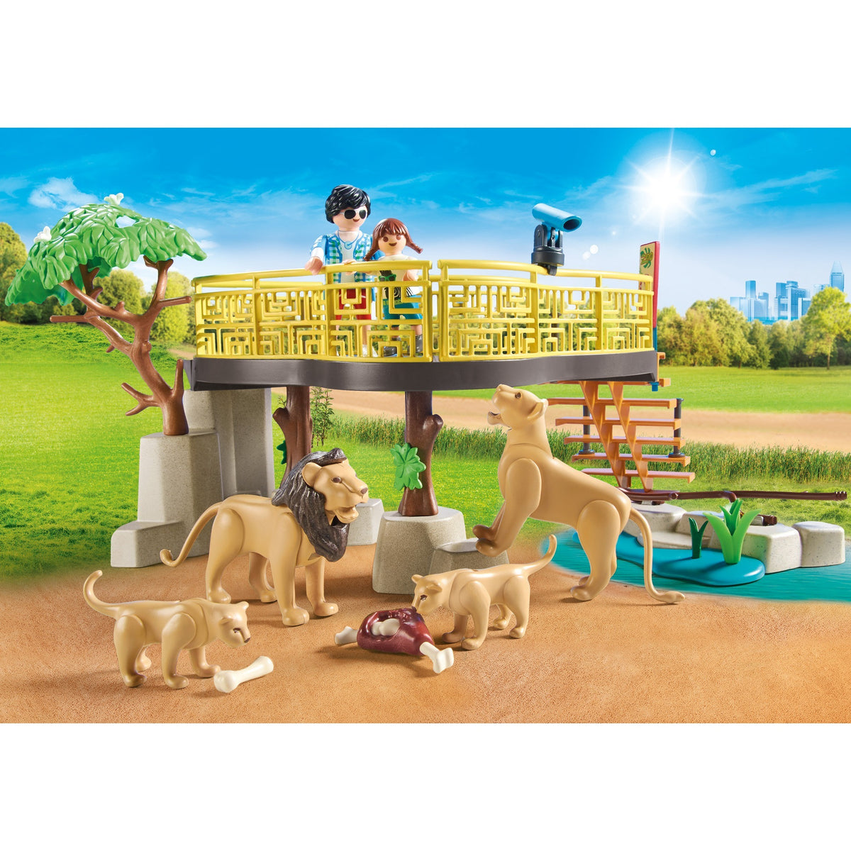 Playmobil Familie Fun Leeuwen im Country Retreat 71192