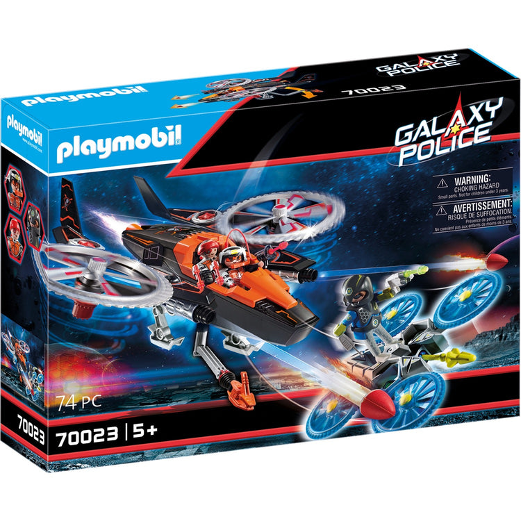 Playmobil Galaxy Police Galaxy Pirate Hubschrauber