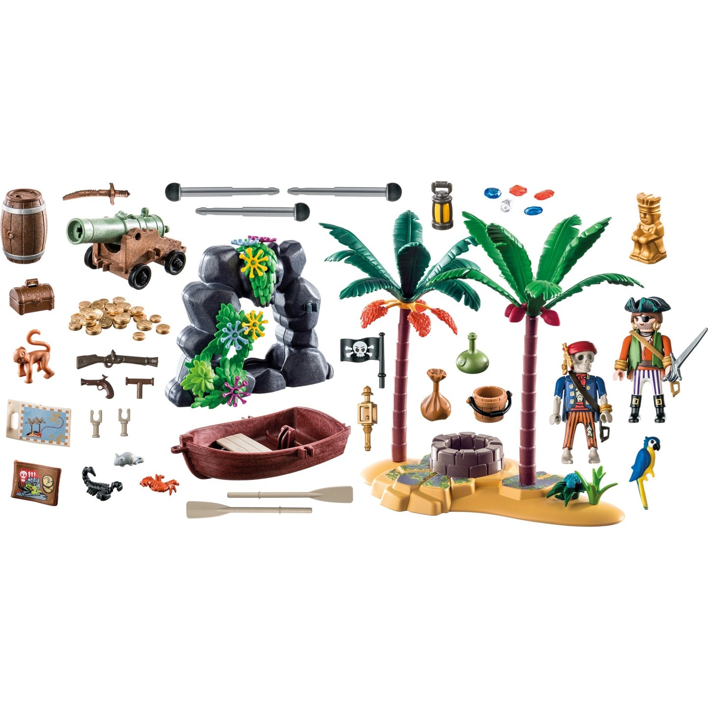 Playmobil Pirates Piratenschatz mit Skelett
