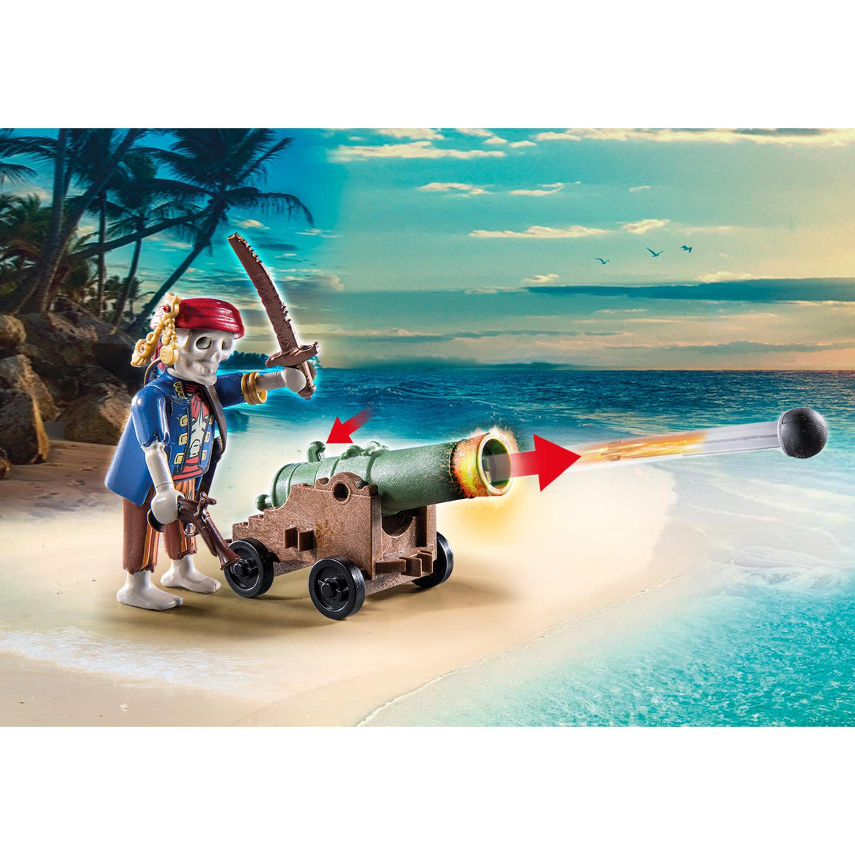 Playmobil Pirates Piratenschatz mit Skelett