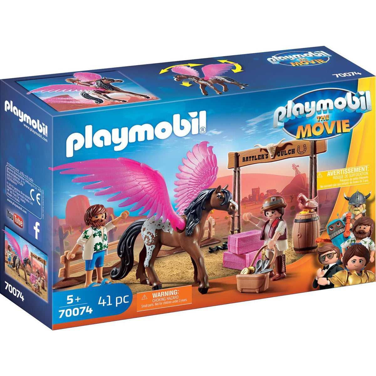 Playmobil der Film Marla und Del mit geflügeltem Pferd