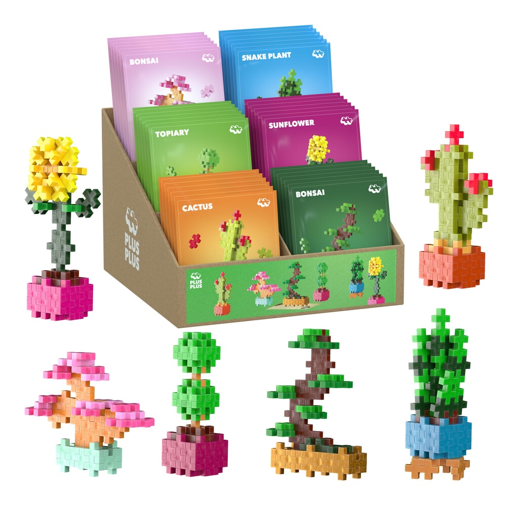 Plus-Plus-Pflanzenpakete - Display (36 Stück) Plus-Plus-Blumenpflanzen (7494)