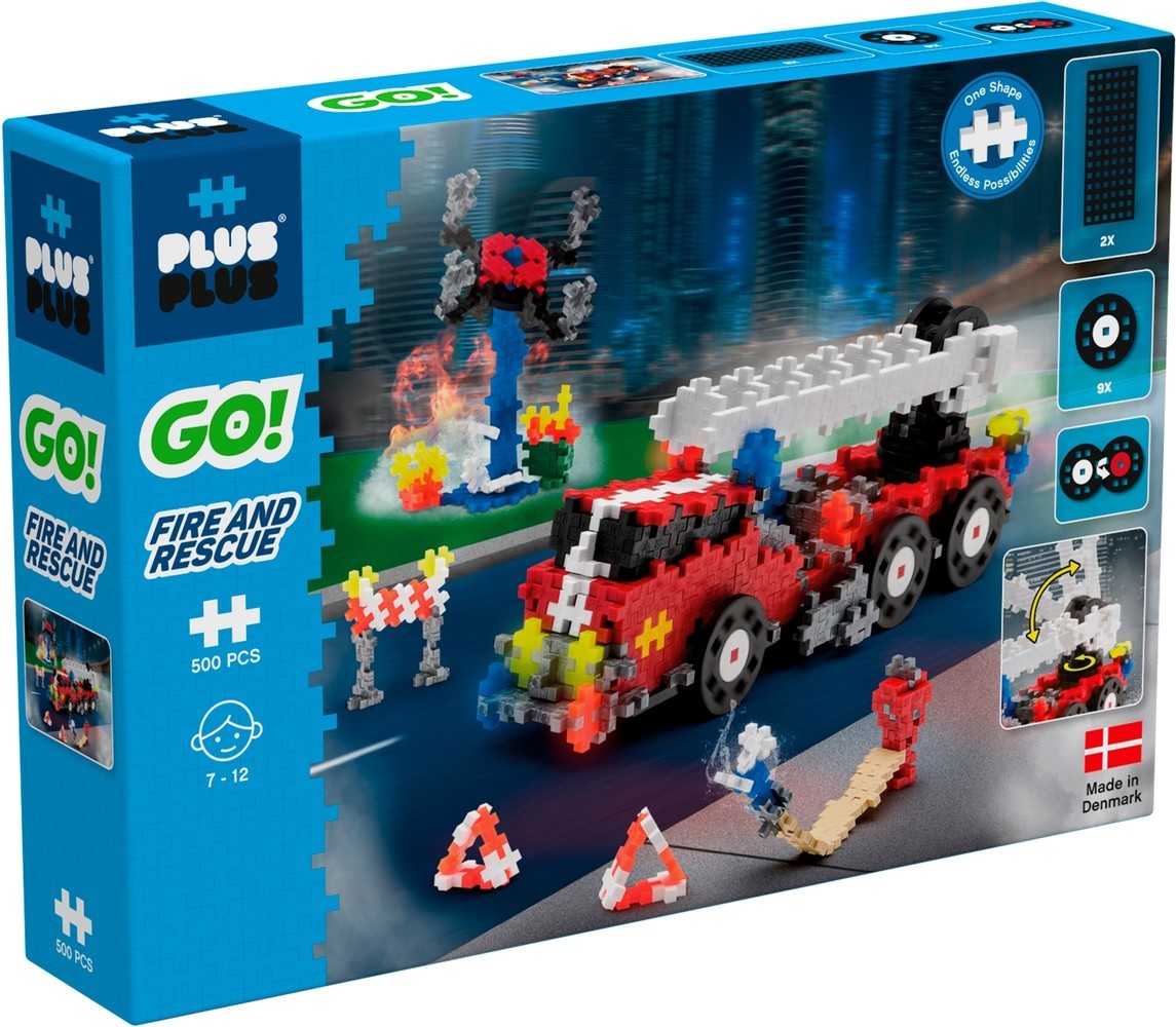 Plus Plus Go Fire and Rescue Plus-Plus: 500 Teile (7009)