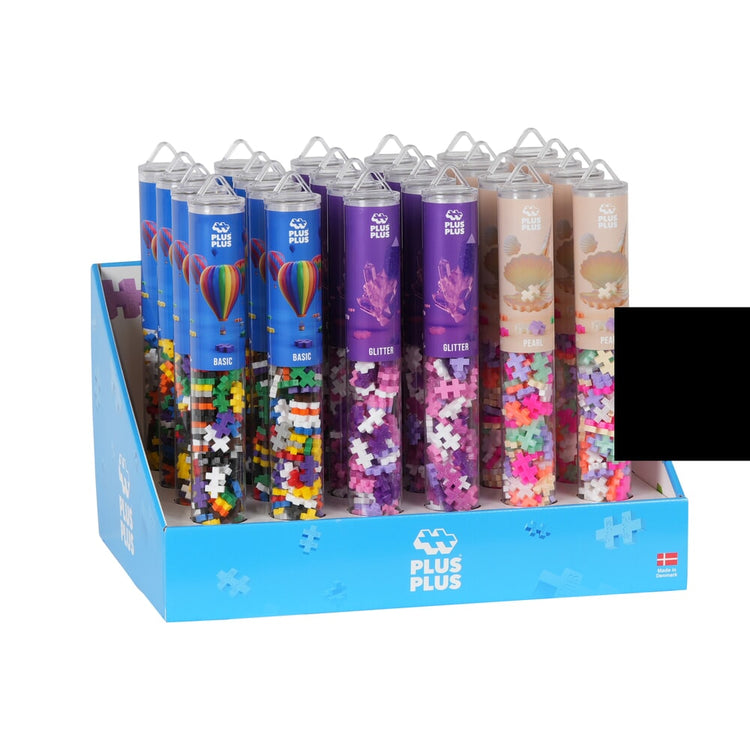 Plus plus Glitzer- und Perlenmix: 24-teiliges Tubendisplay (7456)
