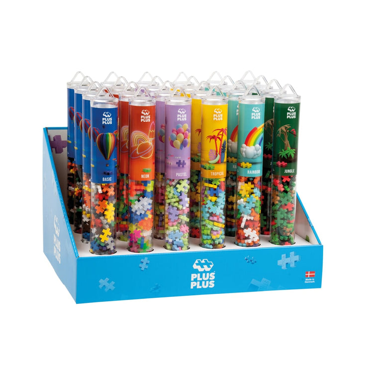 Plus-Plus-Mehrfach-Farbmischung: 24 Stück Tube Plus-Plus-Display (7282)