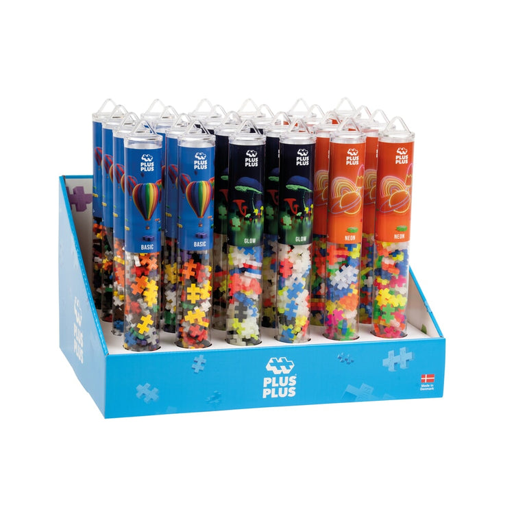 Plus-Plus-Glow-in-the-Dark-Mix: 24 Tuben Plus-Plus-Display (7418)