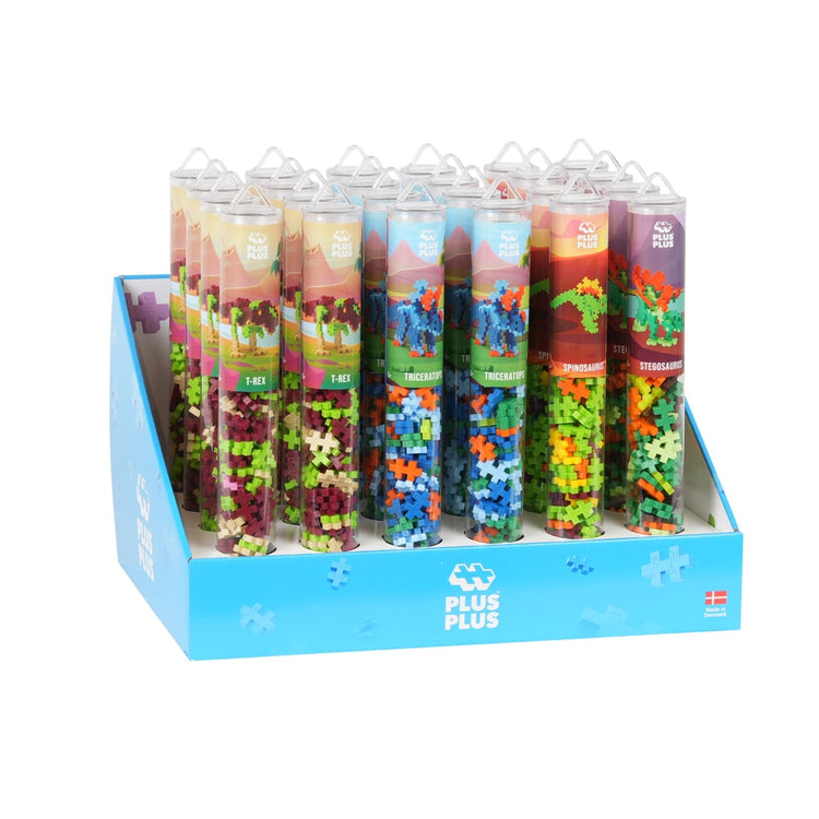 Plus-Plus-Dinosaurier: 24-teiliges Röhren-Plus-Plus-Display (7236)