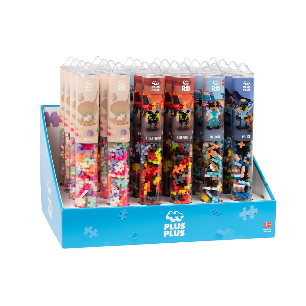 Plus Plus Alltagshelden: 24 Stück Tube Plus-Plus Display (7458)