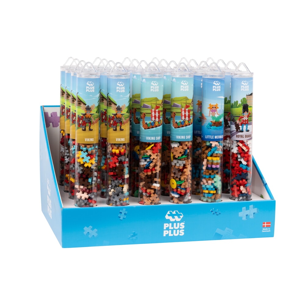 Plus Plus Nordic Icons: 24 Stück Tube Plus-Plus Display (7459)