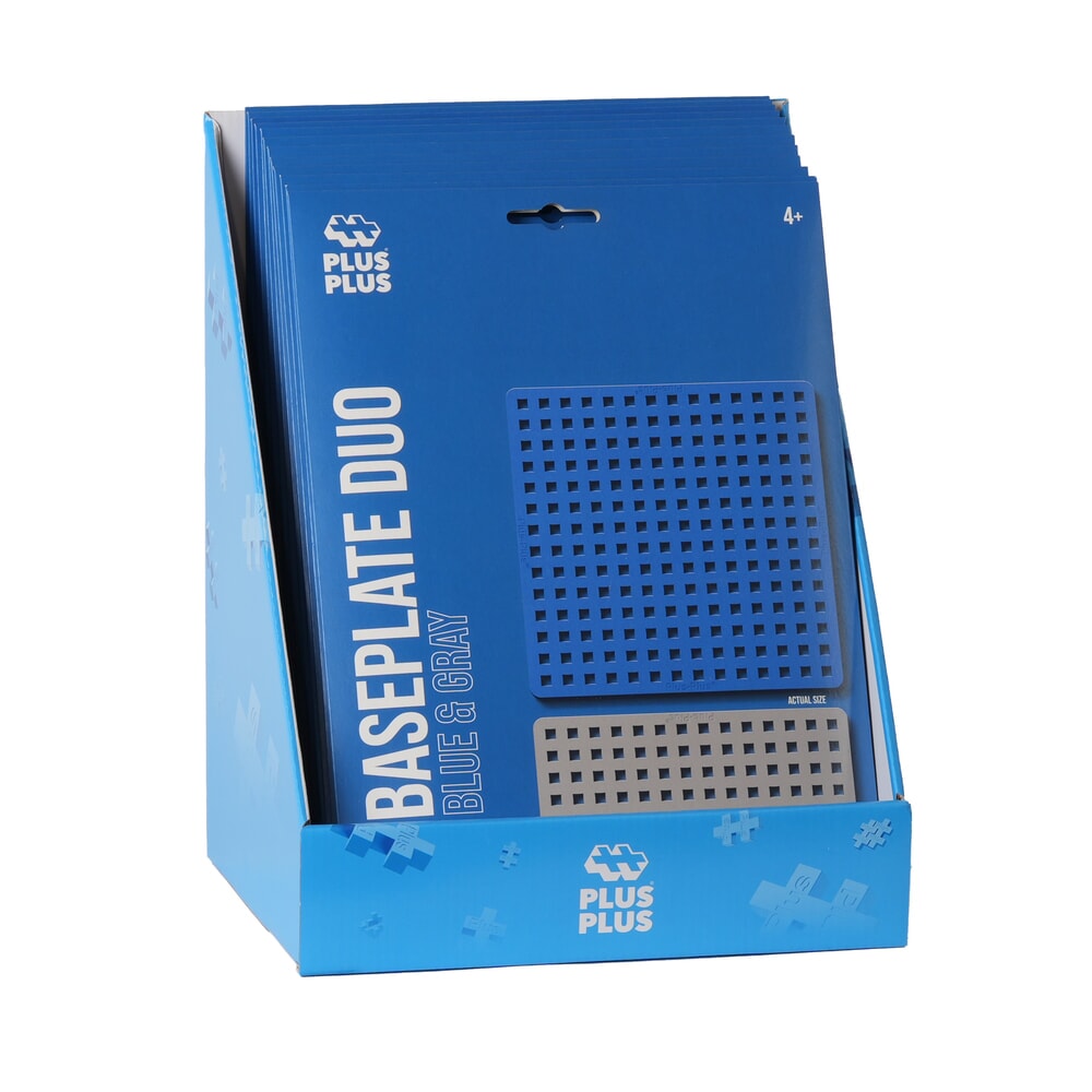 Plus-Plus-Plus-Plus-Anzeige: Blaugraue Bauplatte (7249)