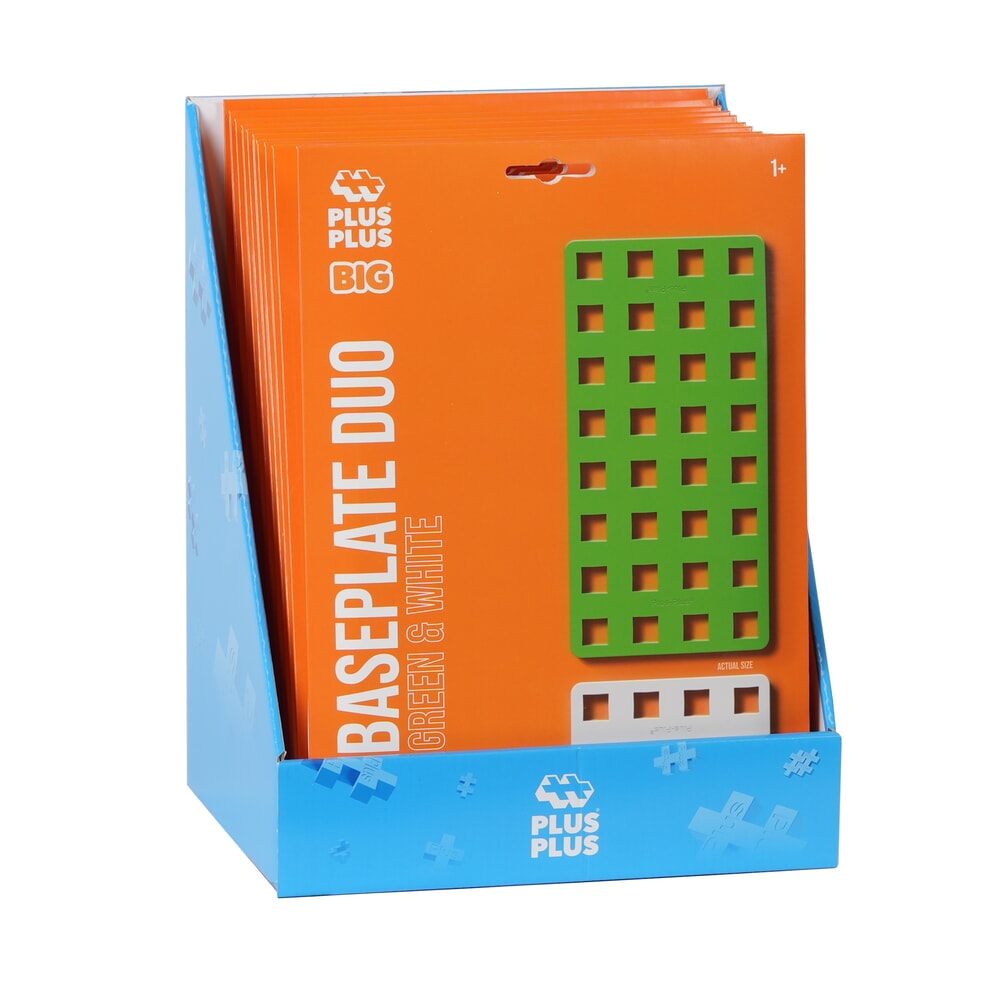Plus plus plus-plus große Display-Grundplatte: 2 Stück weiß grün (7301)