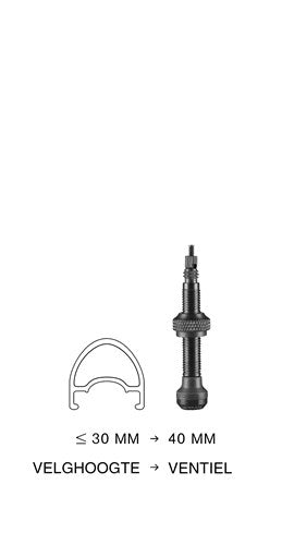 Schwalbe Tubeless-Ventil 40 mm (2 Stück)