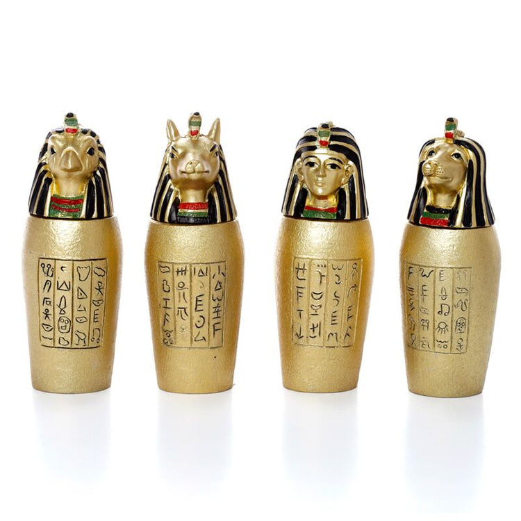Ägyptische Mumie Krug Goldfarbe