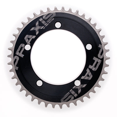 Praxis Kettenblatt 1x Aero 110bcd M8 54t Schwarz Silber