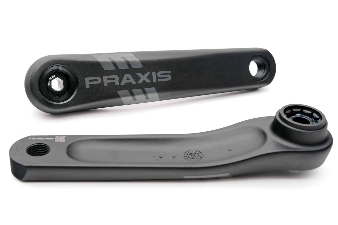 Praxis Kurbelgarnitur E-Bike Typ 1 Aluminium ISIS 150 mm