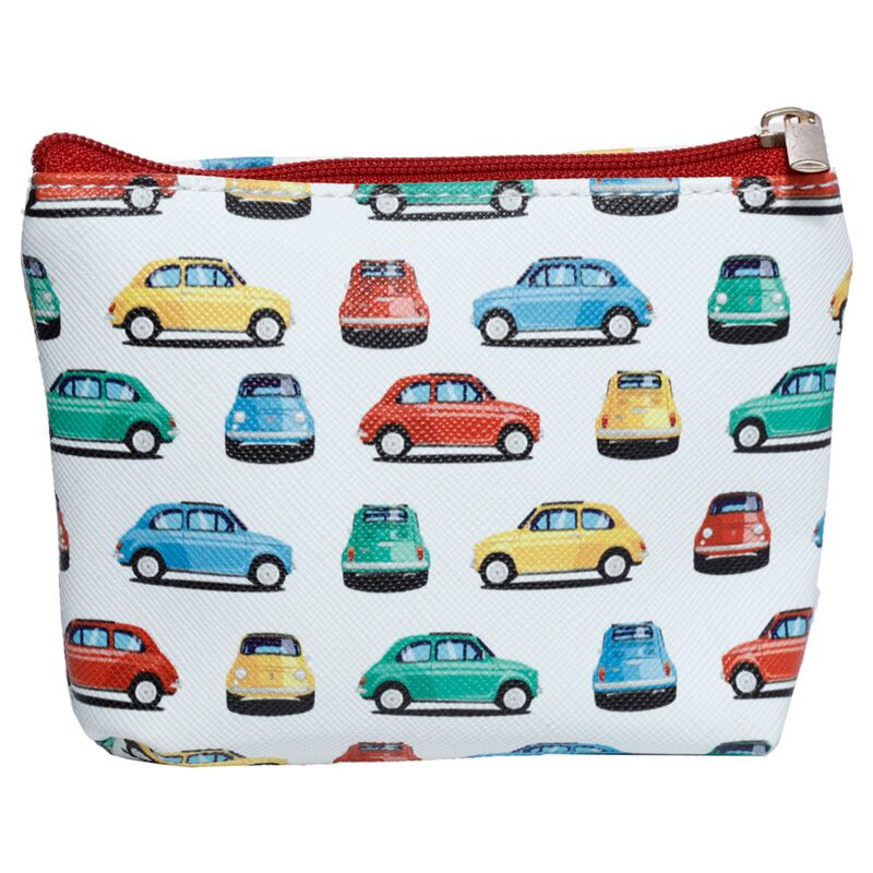 Retro Fiat 500 PVC -Brieftasche