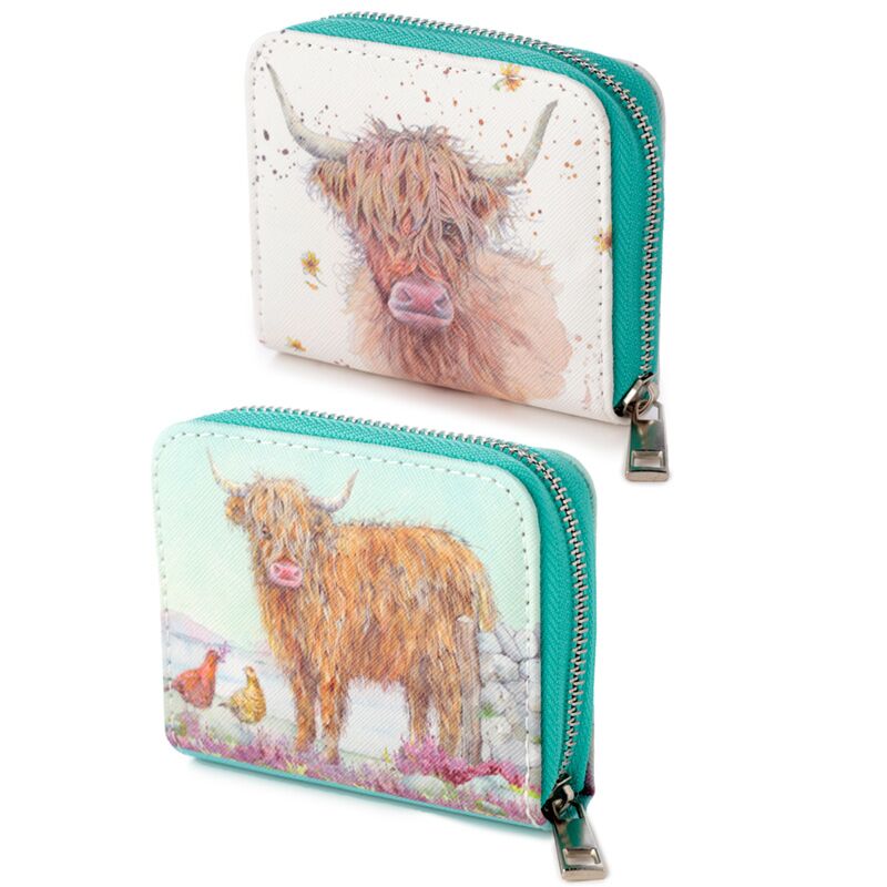 Jan Pashley Highland COO Kuh Ronds Brieftasche - klein