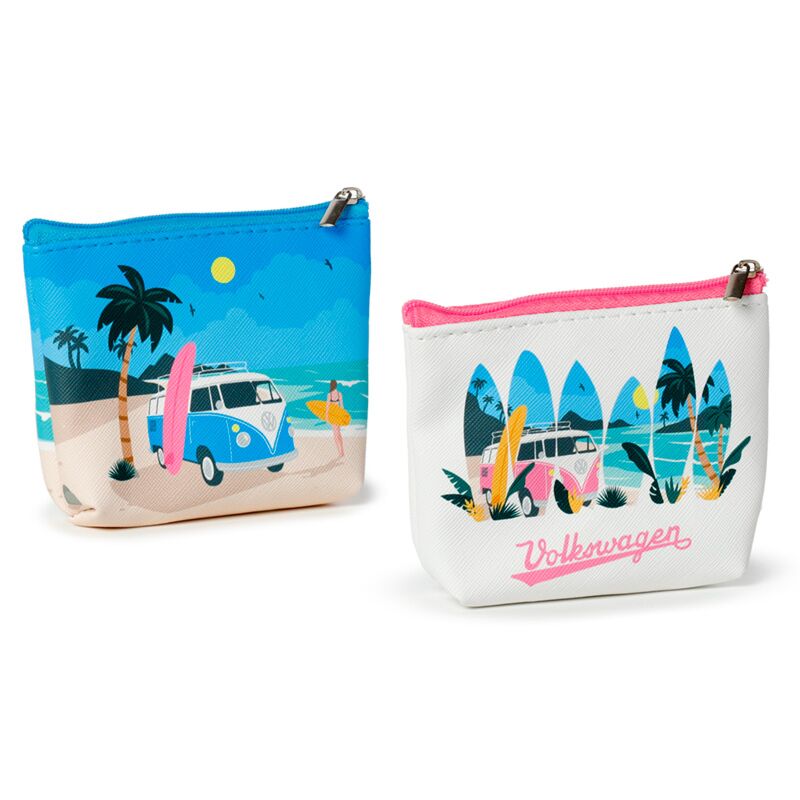 Volkswagen Van VW T1 Wellen PVC -Brieftasche