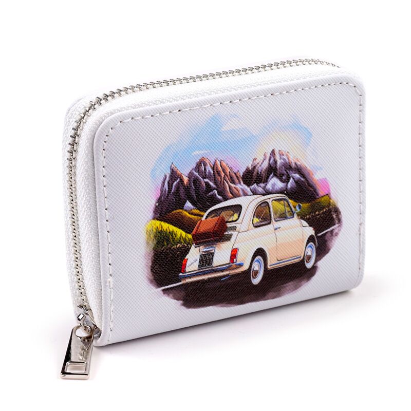 Fiat 500 Berglandschaft Ronds Brieftasche - klein