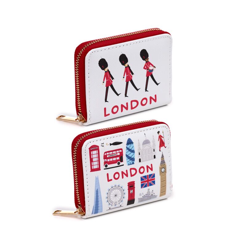 London Souvenir Rondrits Brieftasche - klein