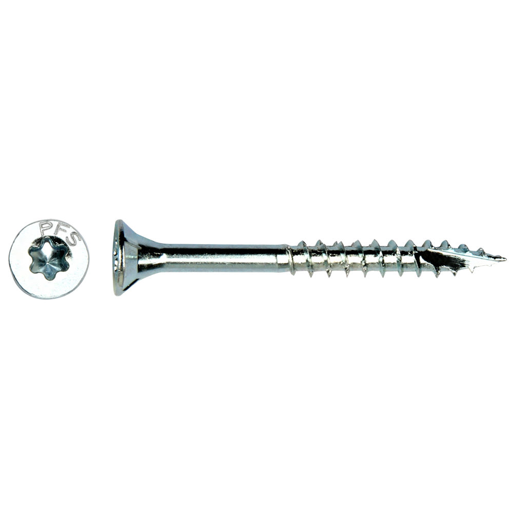 Pgb-europa pfs+ | spanplattenschraube pfs+ vzk-t ø 4,5x50 zn | 200 Stück pfwvtg001004500503