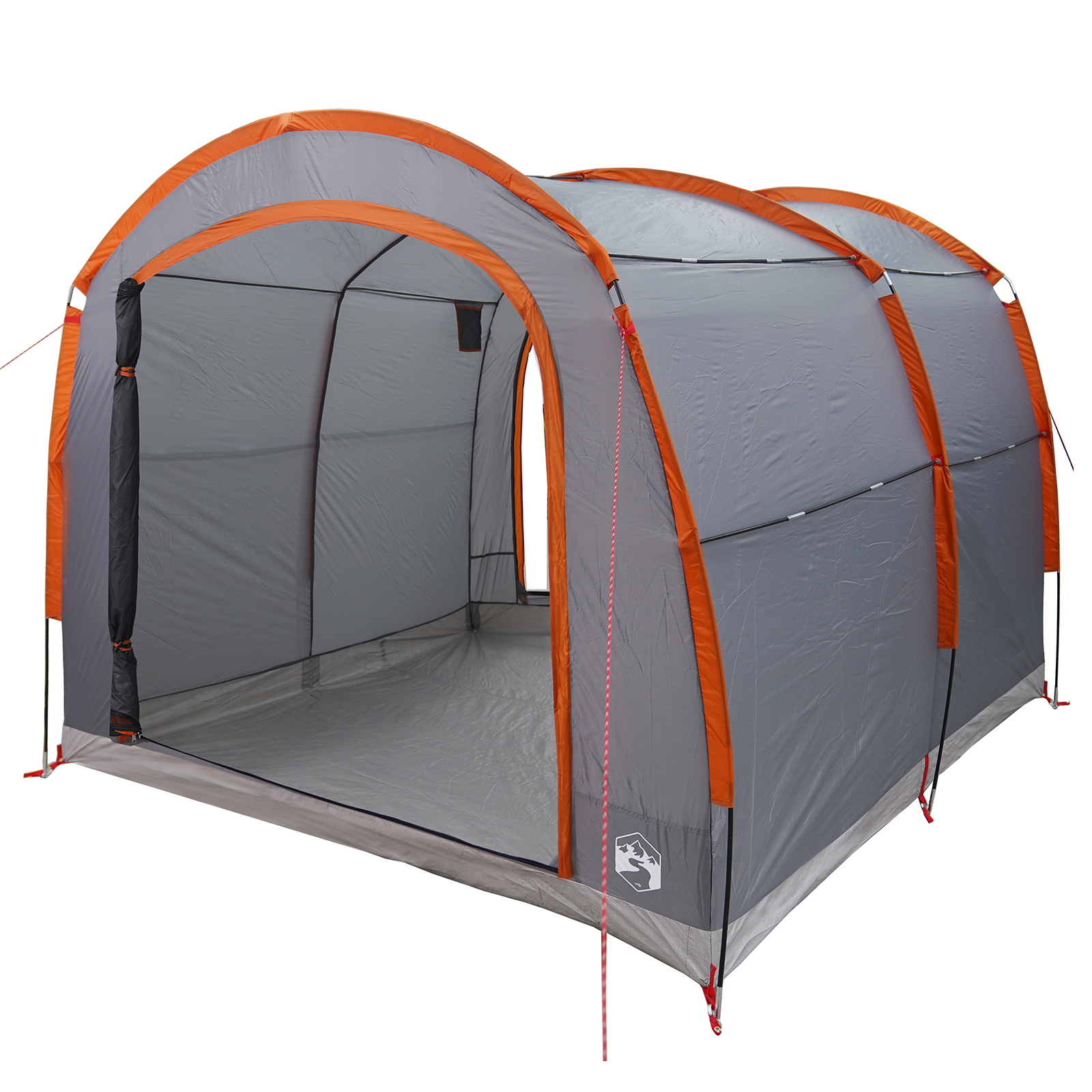 Vidaxx Zelt mit Dach grau und orange 268 x 240 x 191 cm Polyester